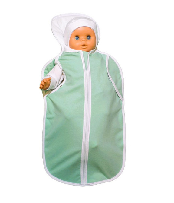 GAJI / Ulitka s otvormi pre rúčky - sv.zelená