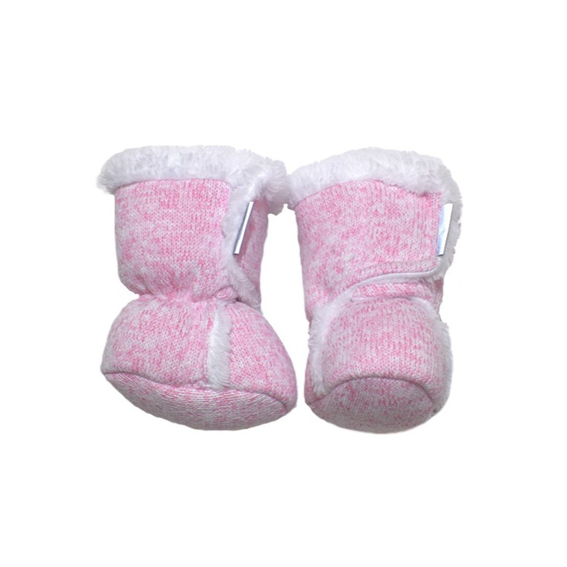 GAJI / Papučky zateplené úplet - ružová