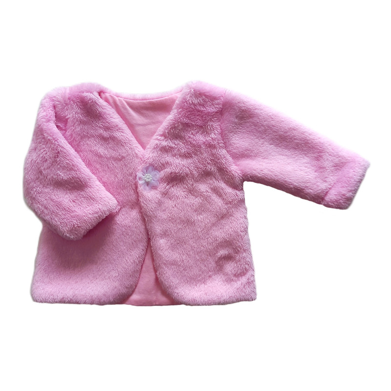 GAJI / Bolerko futrované predĺžené wellsoft - ružová