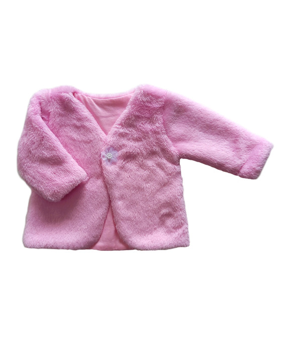 GAJI / Bolerko futrované predĺžené wellsoft - ružová