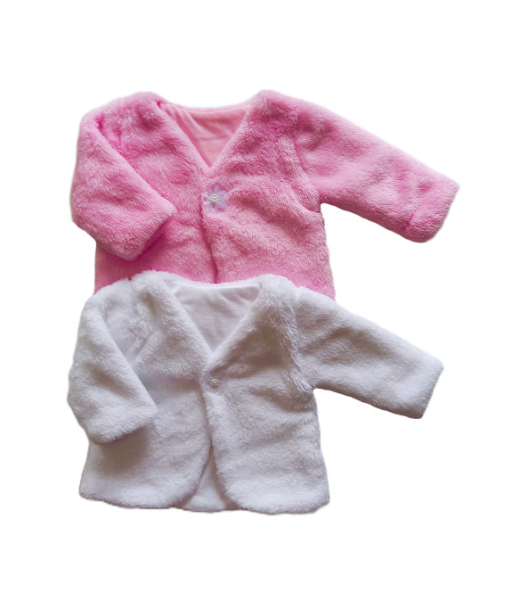 GAJI / Bolerko futrované predĺžené wellsoft - ružová