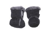 GAJI / Papučky zateplené úplet - tm.sivá