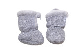 GAJI / Papučky zateplené úplet - sv.sivá