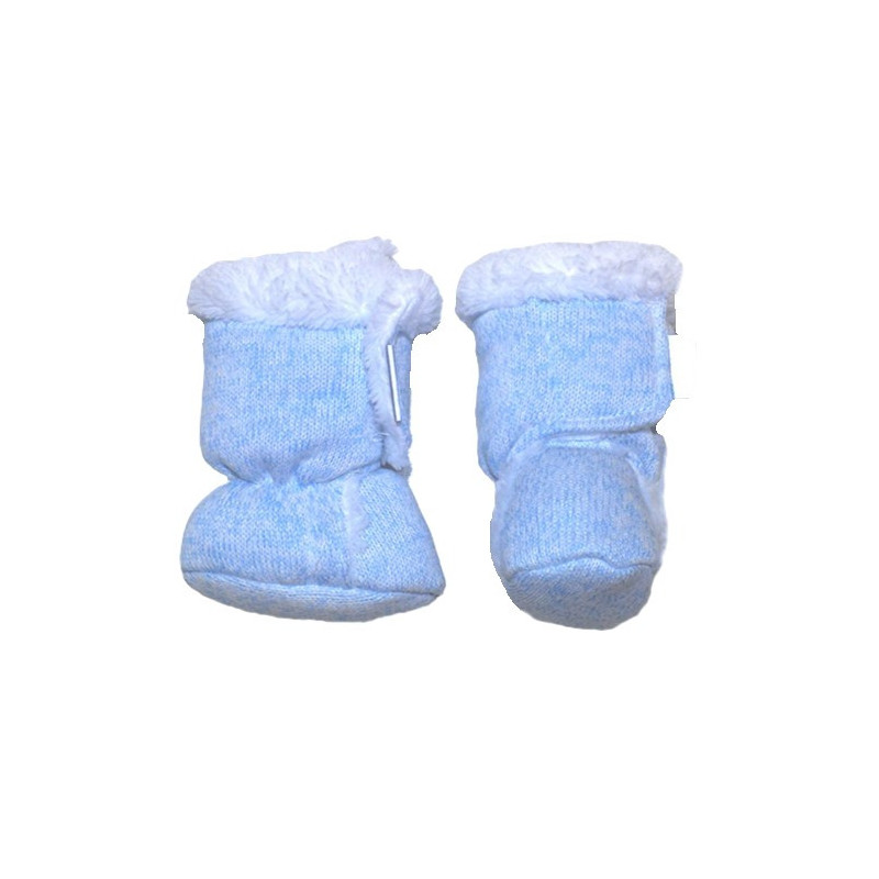 GAJI / Papučky zateplené úplet - modrá