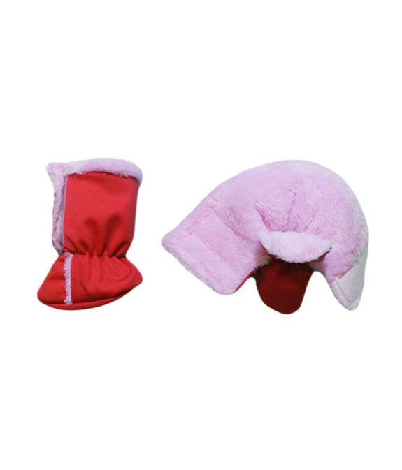 GAJI / Papučky zateplené softshell - červená