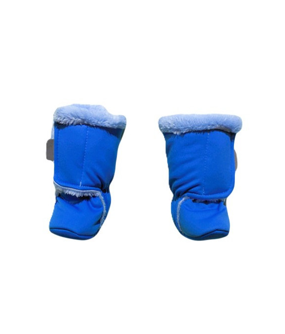 GAJI / Papučky zateplené softshell - modrá