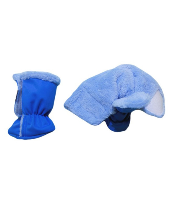 GAJI / Papučky zateplené softshell - modrá