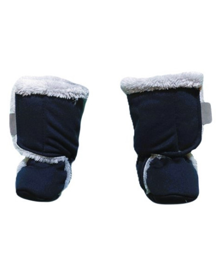 GAJI / Papučky zateplené softshell - tm.modrá