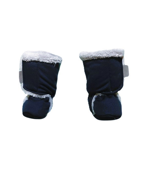 GAJI / Papučky zateplené softshell - tm.modrá