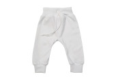 GAJI / Tepláky do pása obojlíc - biela