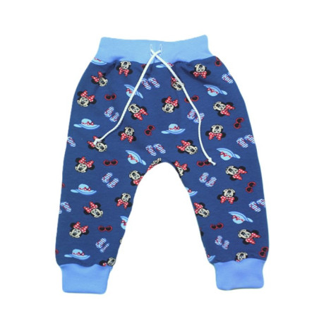 GAJI / Tepláky do pása jednolíc - vzor17