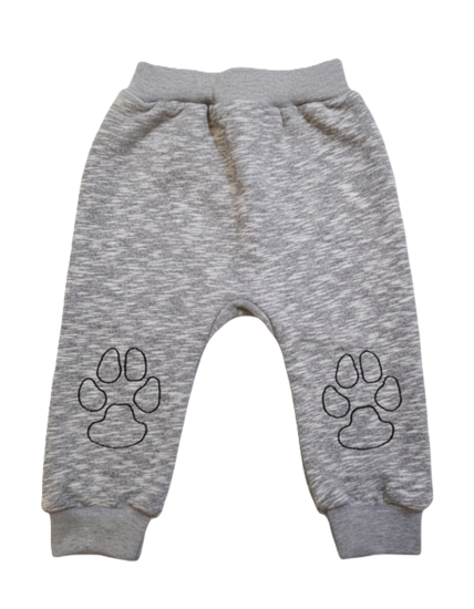 GAJI / Tepláky s výšivkou - sivá