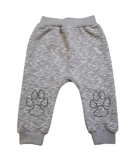 GAJI / Tepláky s výšivkou - sivá