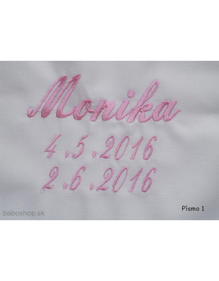 GAJI / Košieľka na krst satén - vzor1