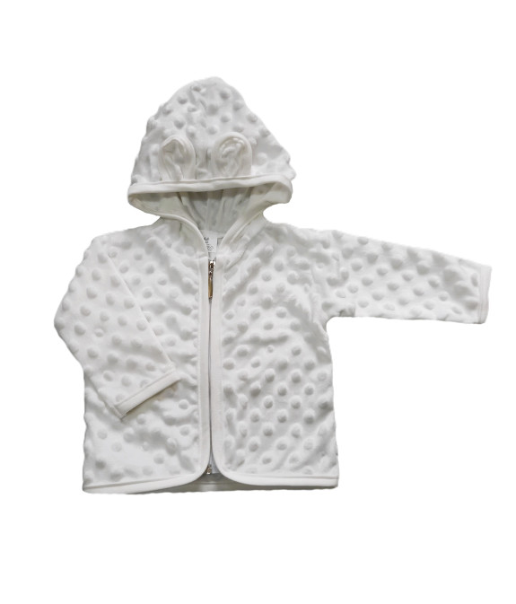 GAJI / Bunda s kapucňou minky - biela