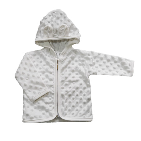 GAJI / Bunda s kapucňou minky - biela