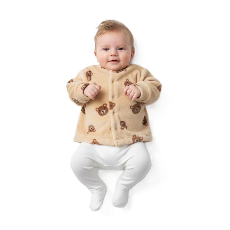 GAJI / Kabátik wellsoft - hnedý macko