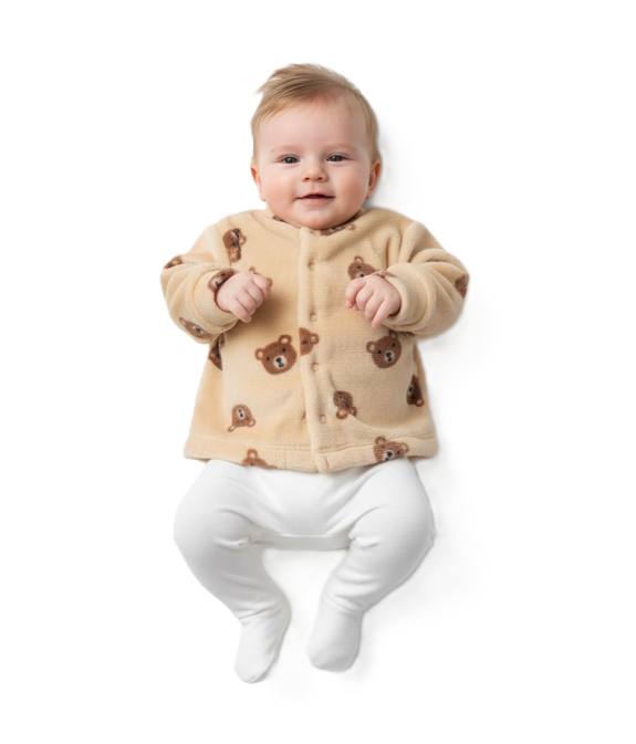 GAJI / Kabátik wellsoft - hnedý macko