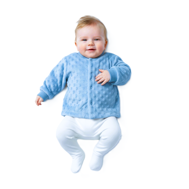 GAJI / Kabátik minky - modrá