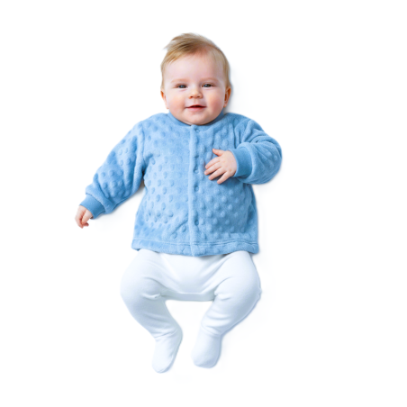 GAJI / Kabátik minky - modrá