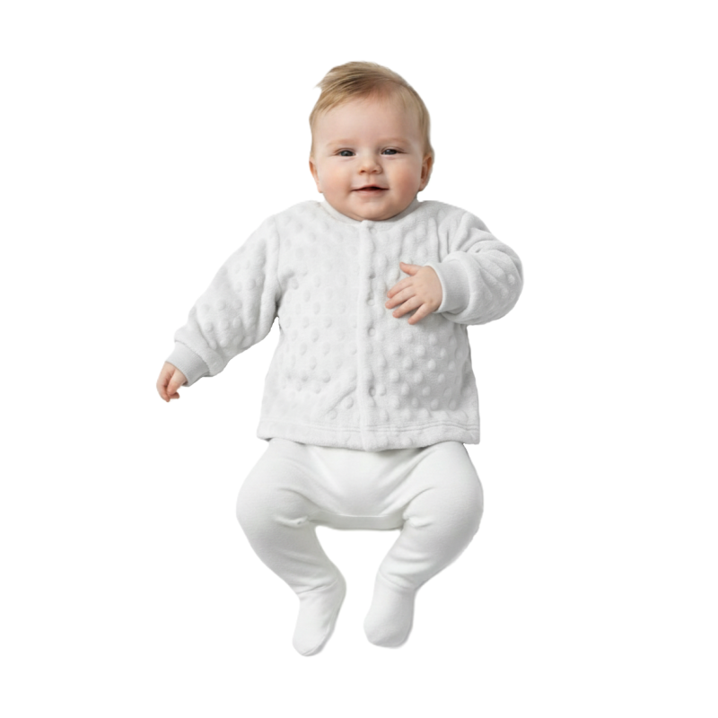 GAJI / Kabátik minky - biela