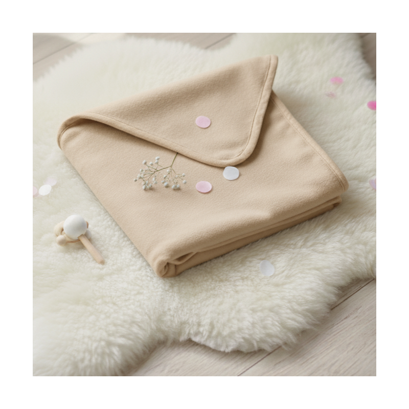 GAJI / Deka flis 100x150cm - bežová