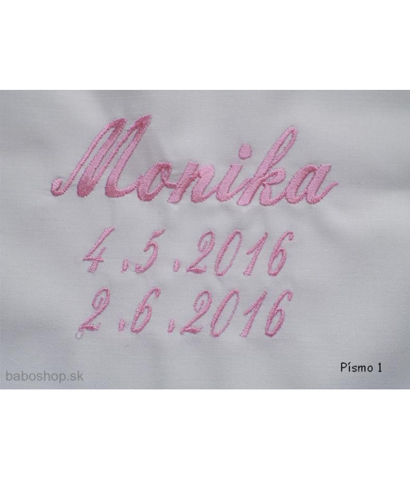 GAJI / Košieľka na krst satén - vzor2