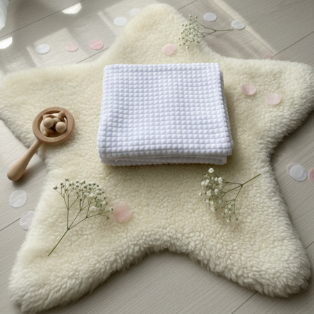 GAJI / Deka zamat 70x70cm - biela