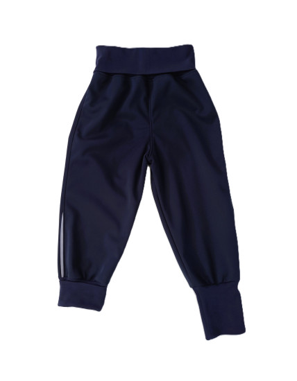 GAJI / Nohavice softshell s flisom - tm.modrá