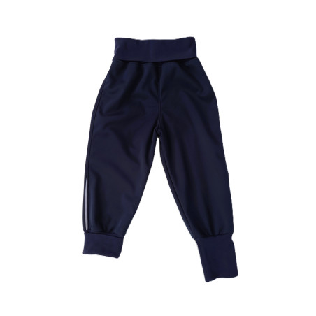 GAJI / Nohavice softshell s flisom - tm.modrá