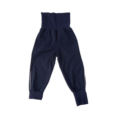 GAJI / Nohavice softshell s flisom - tm.modrá