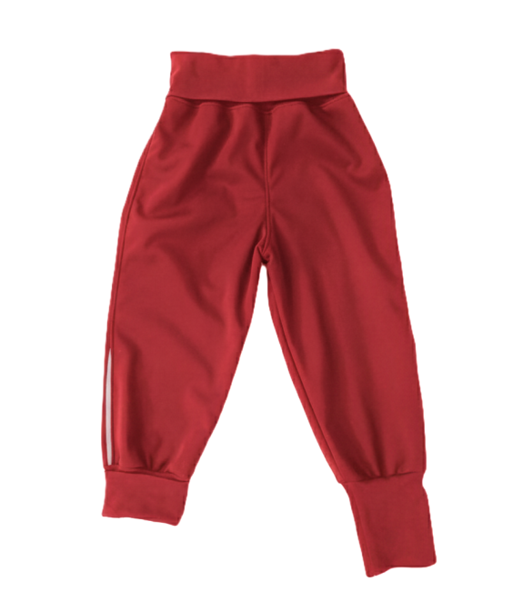 GAJI / Nohavice softshell s flisom - červená