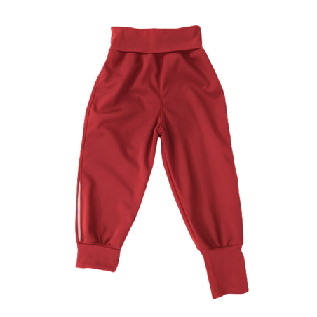 GAJI / Nohavice softshell s flisom - červená