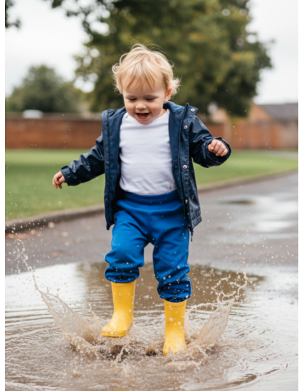 GAJI / Nohavice softshell s flisom - sv.modrá