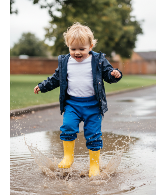 GAJI / Nohavice softshell s flisom - sv.modrá