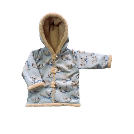 GAJI / Bunda zateplená s kapucňou - vzor2