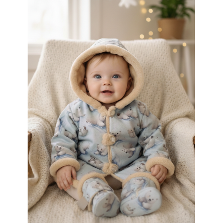 GAJI / Bunda zateplená s kapucňou - vzor2