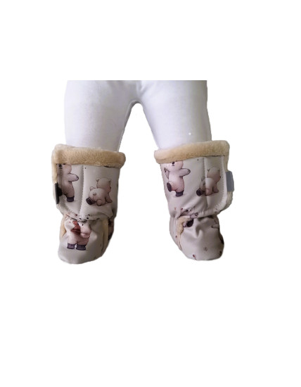 GAJI / Papučky zateplené - vzor1