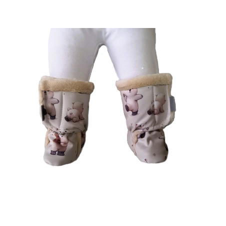 GAJI / Papučky zateplené - vzor1