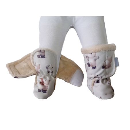 GAJI / Papučky zateplené - vzor1