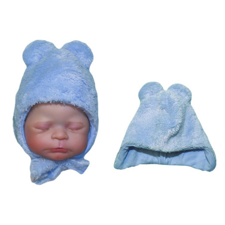 GAJI / Čiapka teplá s uškami wellsoft - modrá