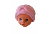 Čiapka teplá s mašľou - ružová /v.74/