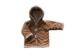 GAJI / Bunda zateplená s kapucňou - hnedá