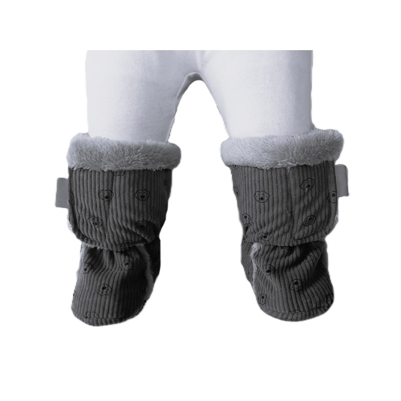 GAJI / Papučky zateplené menčester - sivá