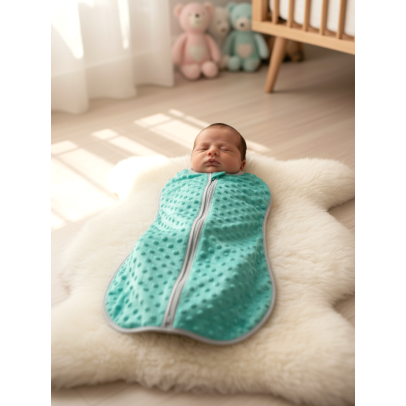 GAJI / Spací vak/ulitka minky - zelená