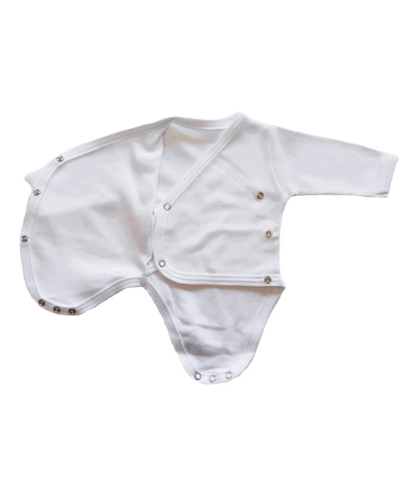 GAJI / Body s dlhým rukávom otvorené - sv.modrá