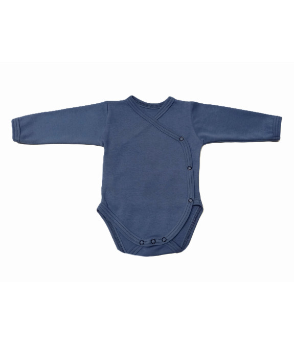 GAJI / Body s dlhým rukávom otvorené  - modrá