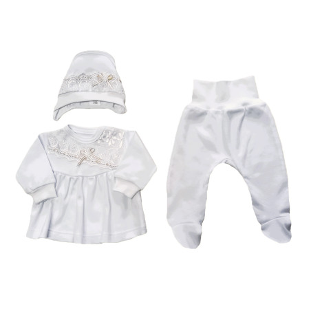 GAJI / Súprava 4-dielna prepletaná dievča - zlatá