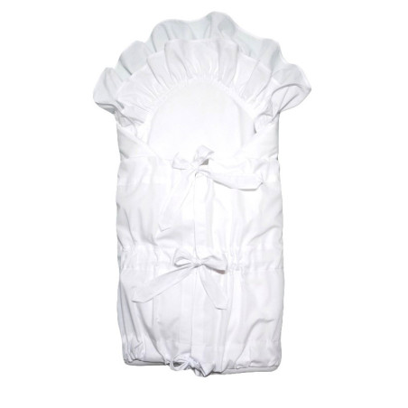 GAJI / Zavinovačka lemovaná 2xfodra - biela