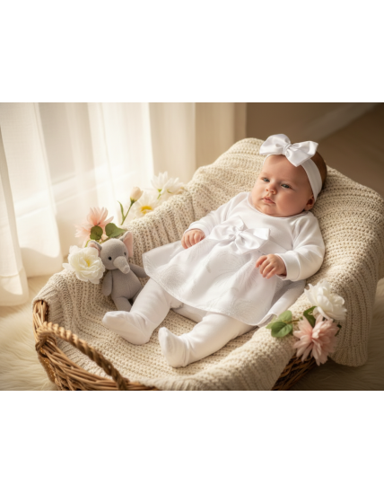 GAJI / 3-dielna súprava na krst - dievčenská